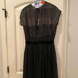 Vintage Back Cocktail dress  circa 1960s mid length size 10-12